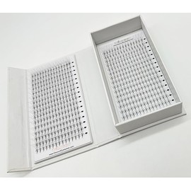 Alluring 8D Premade Lash Fans 0.03mm C & D Curl, (32 lines = 2 lash trays) – 480 Lash Fans (C Curl, 12mm)