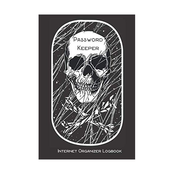 Password Keeper: Internet Organizer Logbook | Skull & Crossbones