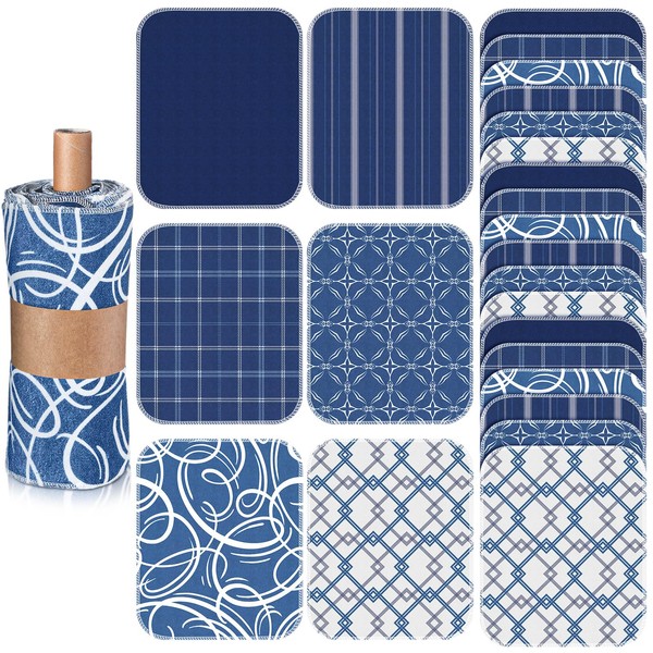 Noveread 36 Pack Reusable Paper Towels Washable Paperless Towels Rolls