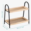 Navaris 2 Tier Countertop Organizer - Bathroom Kitchen Counter Shelf