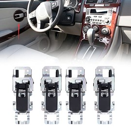 KIMISS Manija interior puerta coche 4PCS, compatible con lado izquierdo/derecho, repuesto referencia 15926295, kit fácil instalación, manija tirador puerta