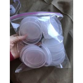 Unbranded New OUI Yogurt Glass Jar Clear Lids 20pcs/bag(Not  For The Liquids)