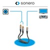 sonero® Premium Subwoofer Audio Adapter, 0,20m, 2x Cinch Stecker auf