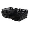 Yuright 6 Packs Plastic Stacking A4 Paper Storage Basket Tray,