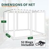Hiviva Replacement Gazebo Mosquito Netting 10' x 10',Universal Netting for