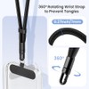 Phone Wrist Strap 3 Pack with Tether Tabs, 360 Rotating