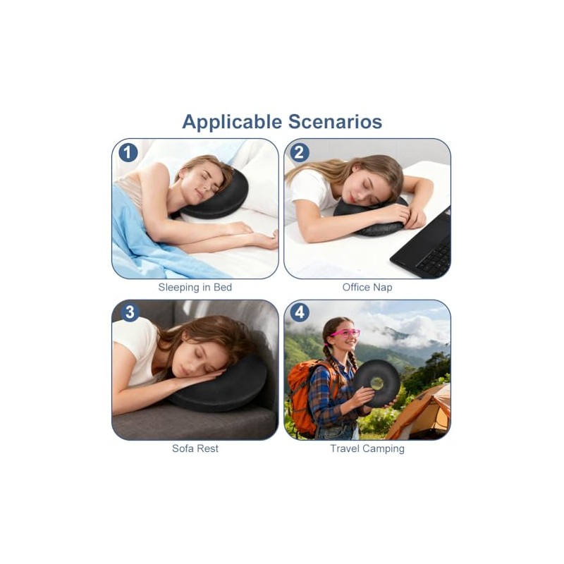 Piercing Pillow with Hole, Adjustable Piercing Pillow for Side Sleepers,