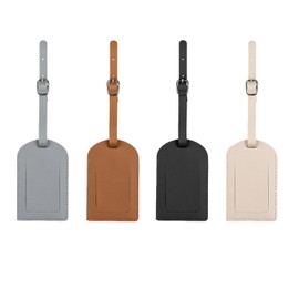 Luggage Tags, Bag Name Tags, Luggage Tags, PU Leather, Soft, Waterproof, Durable, Ultra Lightweight, Anti-Lost, For Travel, Business Trips, Suitcases, Bags, Business Card Holder, Luggage Tags,