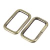sourcing map Metal Rectangle Ring Buckles 38x20mm for Bags Belts