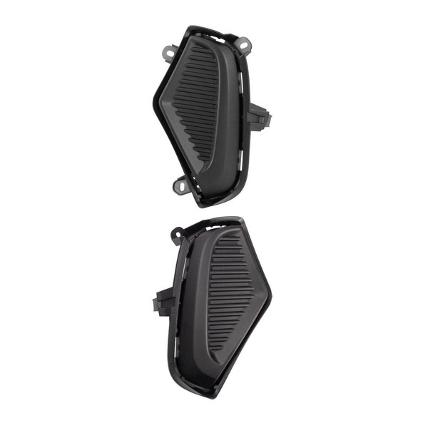 alxiang Front Left Right Fog Light Hole Cover Polypropylene Black