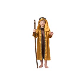 Dress Up America Saint Costume for Boys - Brown and Gold Shepherd Costume for Kids - Biblical Costume for Kids