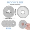 4 Pcs Washable Mopping Pads, Reusable Grey Cleaning Cloth, Replacement