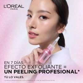 L'Oréal Paris Glycolic Bright Peeling Exfoliante Facial Anti Manchas, Mejora la Textura y Luminosidad de la Piel en 15 Minutos, Reduce Poros Abiertos e Imperfecciones, 25 ml.