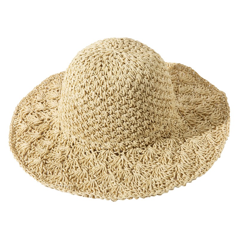 Lanzom Womens Ladies Straw Hat Wide Brim Beach Sun Cap