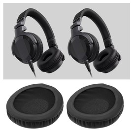 VGOL Ersatz-Ohrpolster aus Memory-Schaum, kompatibel mit Pioneer HDJ-X5, HDJ-X5BT, HDJ-X7 und HDJ-X10, Schwarz, 1 Paar