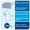 Tork Twin Toilet Paper Roll Dispenser Smoke for Conventional T24
