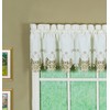 Today's Curtain Verona Reverse Embroidery Valance, 14", Ecru/Antique