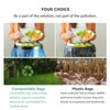 Small Trash Bags, AYOTEE 4-6 Gallon Compostable Garbage Bags, 4