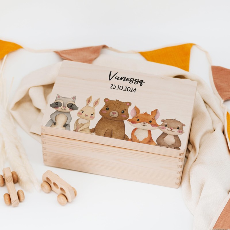 Lilletå ® Memory Box Animals Forest - Memory Box Baby