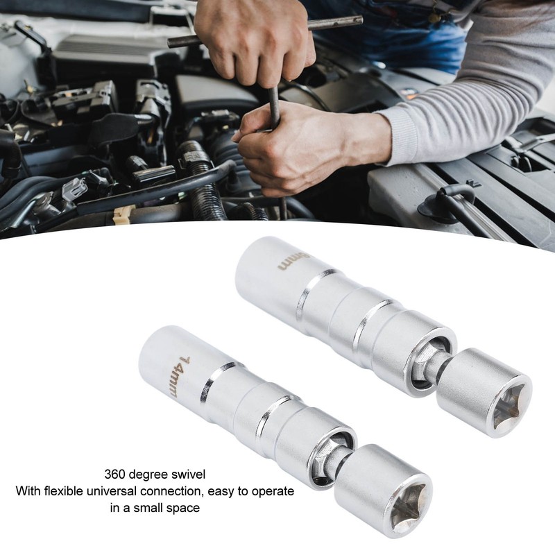 2pcs Spark Plug Socket Magnetic 14mm 16mm Thin Wall Spark
