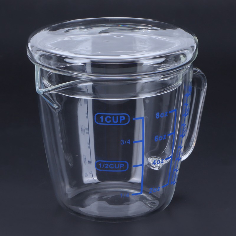 Heat Resisting Glass Measuring Cup Milk Scale Measuring Jug with