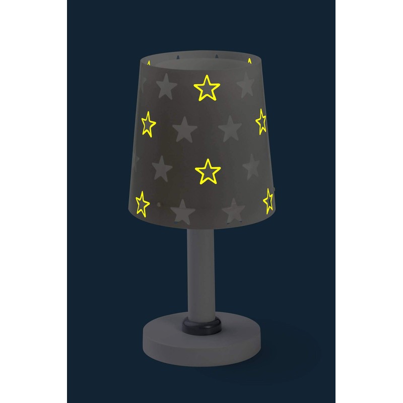 Dalber Stars Bedside Lamp Grey
