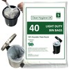 5L Bin Liners 40 Count Dustbin Waste Bags For Round,
