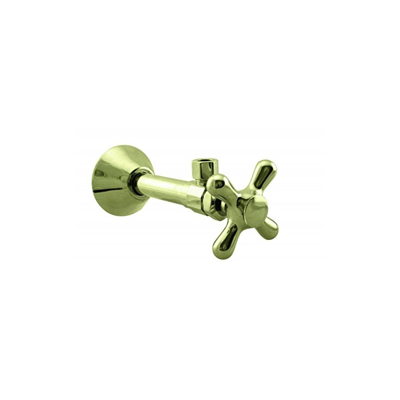 Westbrass D1112X-01 Cross Handle Angle Stop Shut Off Valve 1/2"
