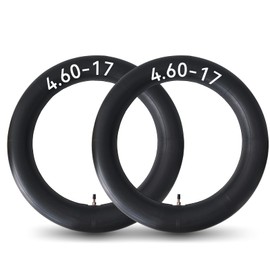 4.60-17 Inner Tube 130/70-17 140/70-17 130/80-17 140/80-17 460-17 Motorcycle Dirt Pit Bike Tubes Straight Valve Stem for KLR250 KL250 XL350R XT250-2 Pack