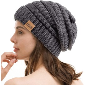 REDESS Slouchy Beanie Hat for Women Winter Warm Chunky Soft Oversized Cable Knit Cap