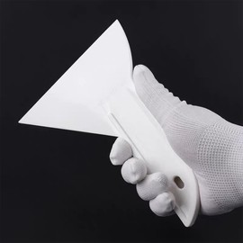 Vitzee® White Car Wrapping Film Sticker, Water Spatula, Plastic Squeegee, Slammer, Tint, Handle Scraper, Tint Window Film, Smoke Film, Window Film Prepaste, Squeegee Spatula