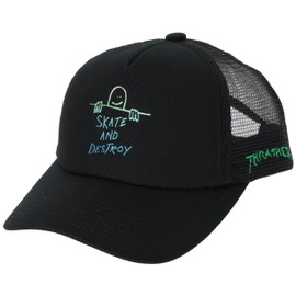 Slasher Mesh Cap (GONZ SAD, Breathable, 24TH-C06K) / GONZ SAD MESH CAP Hat for Kids, Black