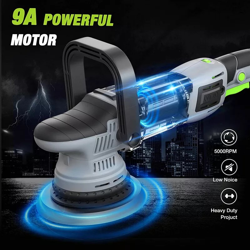 WORKPRO 6" Buffer Polisher 1080W Dual Action Orbital Polish Set