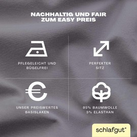 Schlafgut Easy Jersey Elastane Fitted Sheet 90 x 190 to 100 x 220 cm Grey Mid, Fitted Sheet Made of Super Soft Cotton with Elastane
