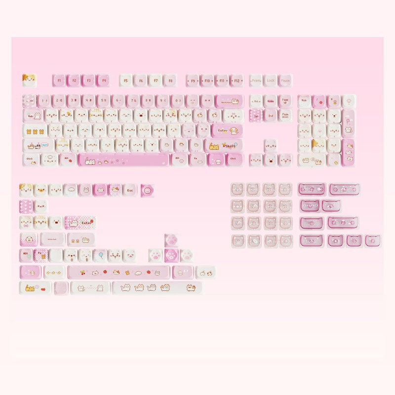 Mao Height Cat Shape Theme keycaps PBT keycaps Customized keycap