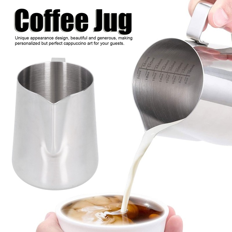 Stainless Steel Coffee Frothing Pot Multipurpose Anti Scalding Coffee Jug