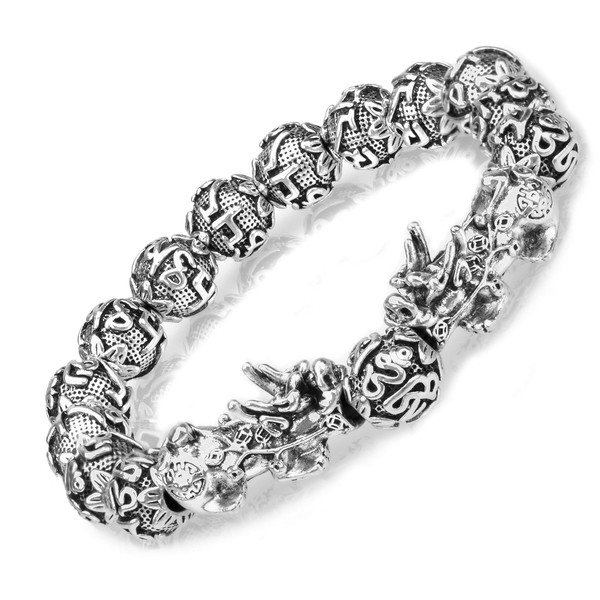 ZenBless Fengshui Prosperity Bracelet 12mm Natural Bead Bracelet Large Size