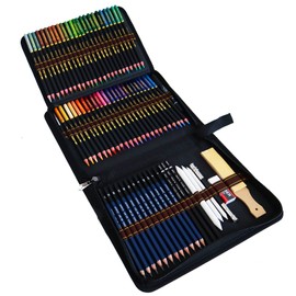 WGOT Drawing Colouring Pencils Set, 72 Pack Coloured Pencils and Sketch Pencil, Art Supplies Drawing Set for Adults Kids Colouring Drawing Sketching