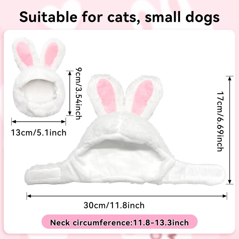 Cat Bunny Rabbit Ears Hat Costumes, Rabbit Ears for Dogs