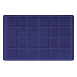 LINDNER Das Original Tray for 24 Coins up to 45 mm Diameter, Dark Blue