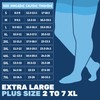 Plus Size Thigh Hi Compression Socks for Men 20-30mmHg with