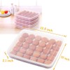 Easter Covered Egg Holder for Refrigerator,30 Deviled Egg Tray with