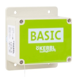 Kerbl Basic automatische Hühnertür, Türöffnung, Türöffner für Hühnerstall, Hühnerhaus, mit Lichtsensor, manuelle Steuerung