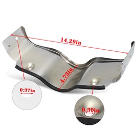 VPZMT Chrome Batwing Outer Fairing Lower Trim Skirt for Harley Davidson Touring Street Glide FLHX 2006-2013, Electra Glide FLHT 1996-2013