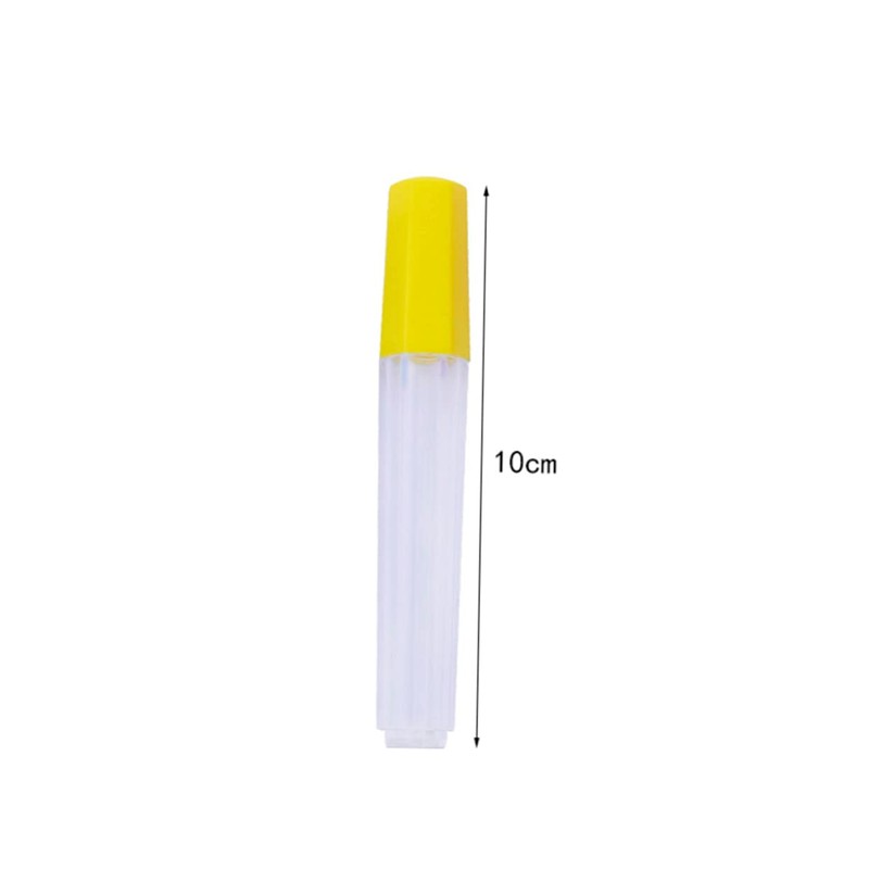 LIFKOME 10pcs Transparent Sealed Tube Needle Holder Storage Bottles for