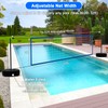 Alpcouts Pool Volleyball Net Set with Lights, Solar Powered Portable