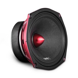 DS18 PRO-X698 BM Loudspeaker - 6x9, Midrange, Red Aluminum Bullet, 400W Max, 200W RMS, 8 Ohms - Premium Quality Audio Door Speakers for Car,Truck and Motorcycle Stereo Sound System (1 Speaker)