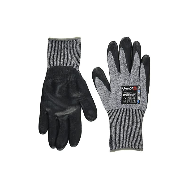 Uniworld WGYR5110 Cut Resistant YOROI461 Nitrile Rubber Coated Gloves, Navy