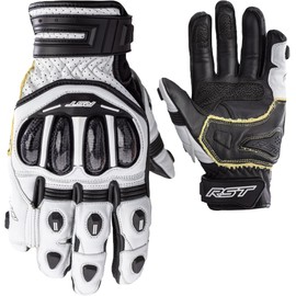 RST Tractech EVO 4 Short CE Motorcycle Glove (White/White/Black, US 11)