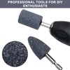 2PCS Grinding Wheel Drill Attachments - Hex Shank Corundum Bits